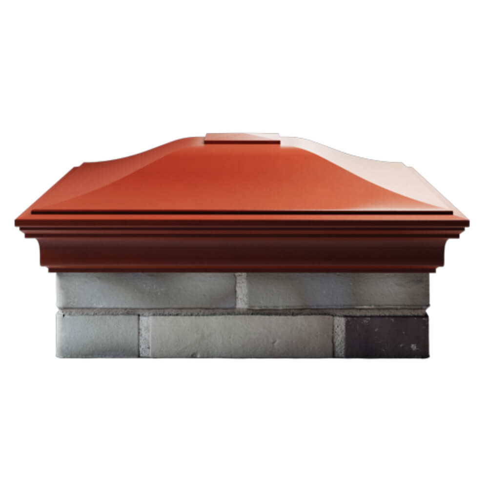 Колпак Zking Монблан Красный на столб 2х2 кирпича (515х515мм) в Орле фото