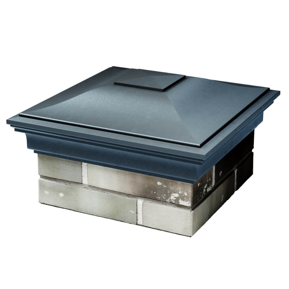 Колпак Zking Монблан Серый на столб 1.5х1.5 кирпича (385х385мм) в Орле фото