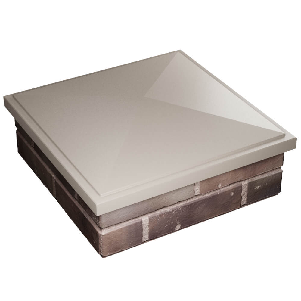 Колпак Zking БонаМоно Бежевый на столб 2х2 кирпича (515х515, 530х530мм) в Орле фото