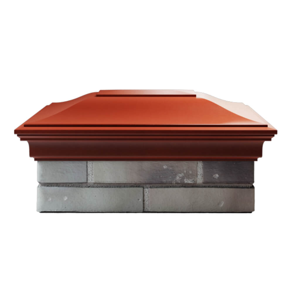 Колпак Zking Монблан Красный на столб 2х1.5 кирпича (515х385мм) в Орле фото