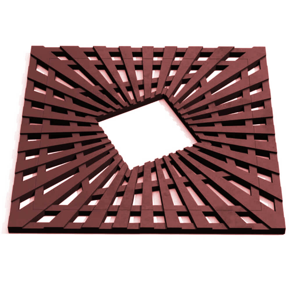 Приствольная решетка для дерева ZKING ATMOSPHERE 1.2х1.2м Коричневая Орел фото