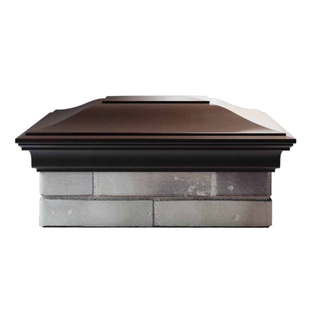 Колпак Zking Монблан Коричневый на столб 2х1.5 кирпича (515х385мм) в Орле фото
