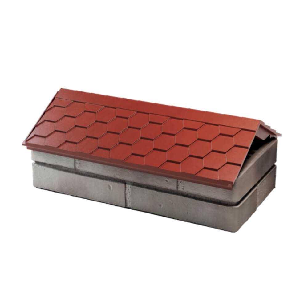 Парапет Zking Эверест Красный с посадкой на 1 кирпич (200/225/255мм) в Орле фото