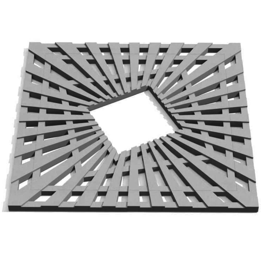 Приствольная решетка для дерева ZKING ATMOSPHERE 1.2х1.2м Серая Орел фото