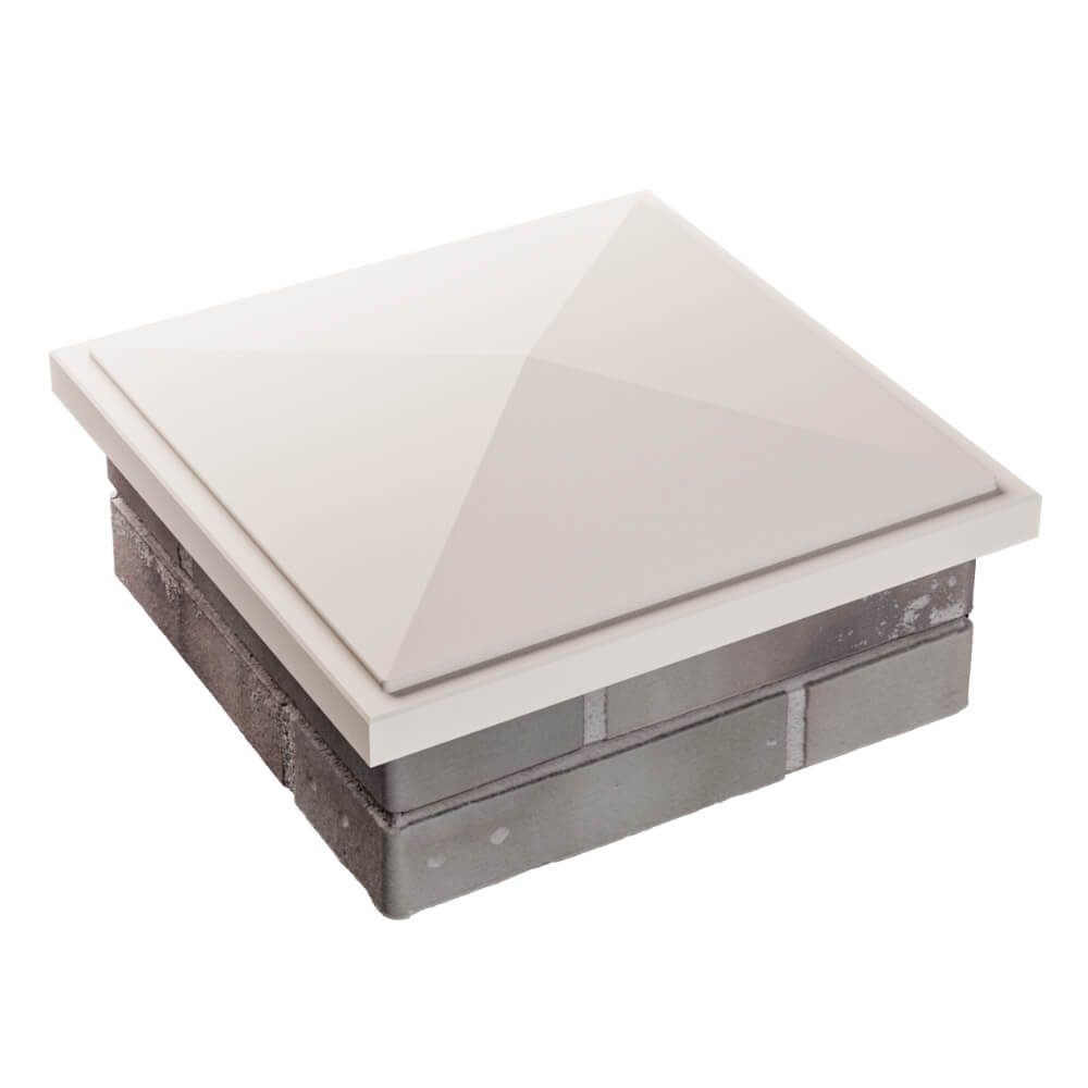 Колпак Zking БонаМоно Бежевый на столб 1.5х1.5 кирпича (385х385, 400х400мм) в Орле фото