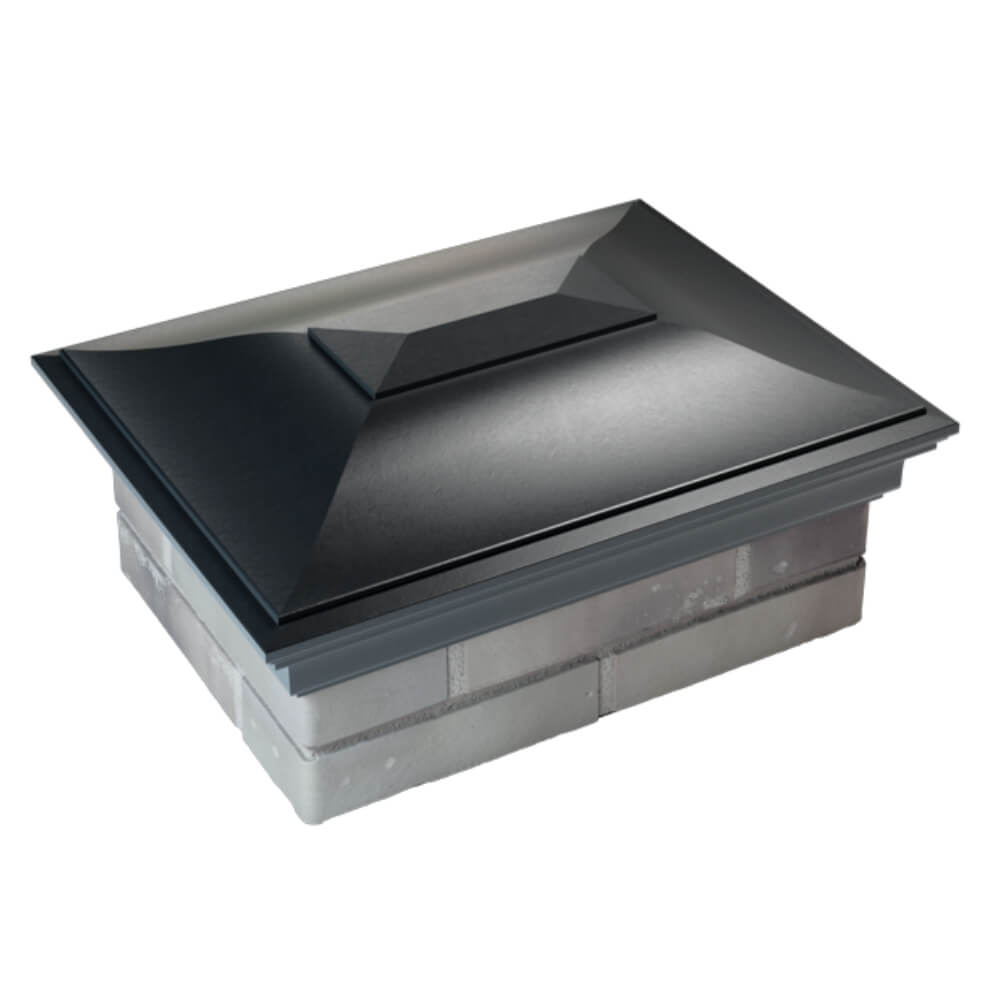 Колпак Zking Монблан Черный на столб 2х1.5 кирпича (515х385мм) Орел фото