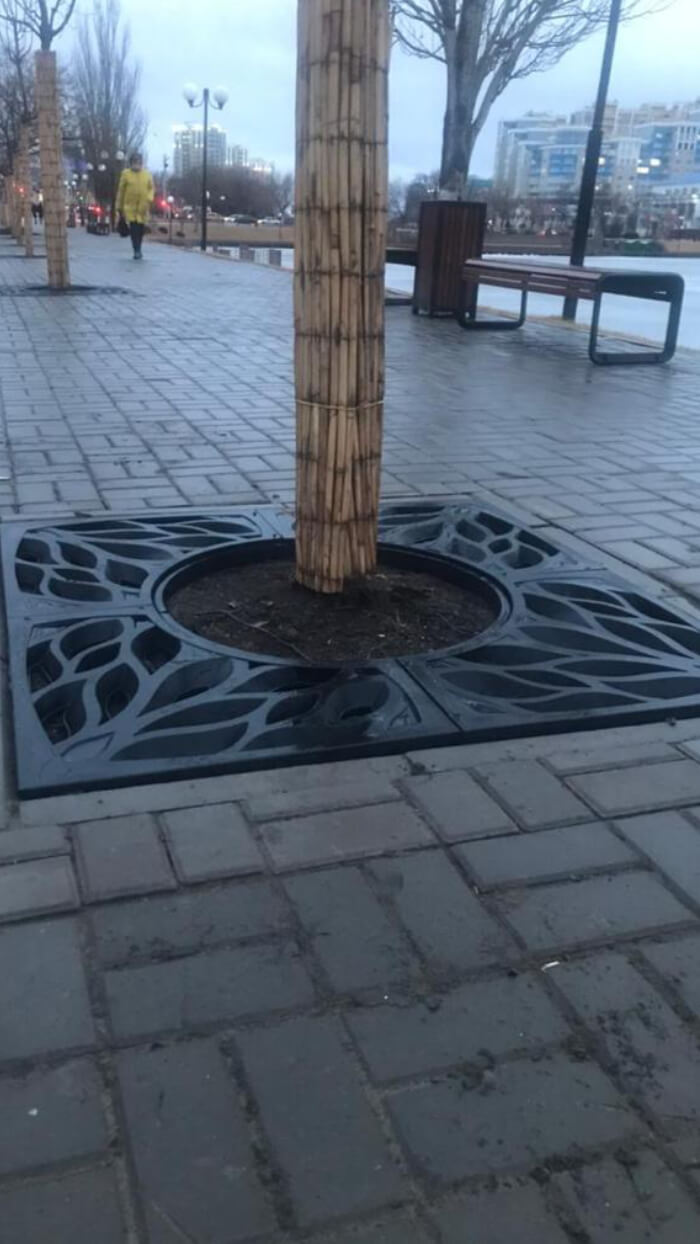 Приствольная решетка для дерева ZKING CRUST 1.2х1.2м Черная в Орле фото