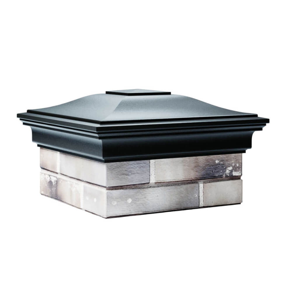 Колпак Zking Монблан Черный на столб 1.5х1.5 еврокирпича 0.7НФ (355х355мм) в Орле фото