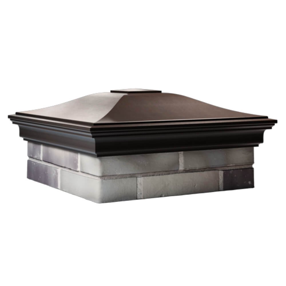 Колпак Zking Монблан Коричневый на столб 2х2 кирпича (515х515мм) в Орле фото