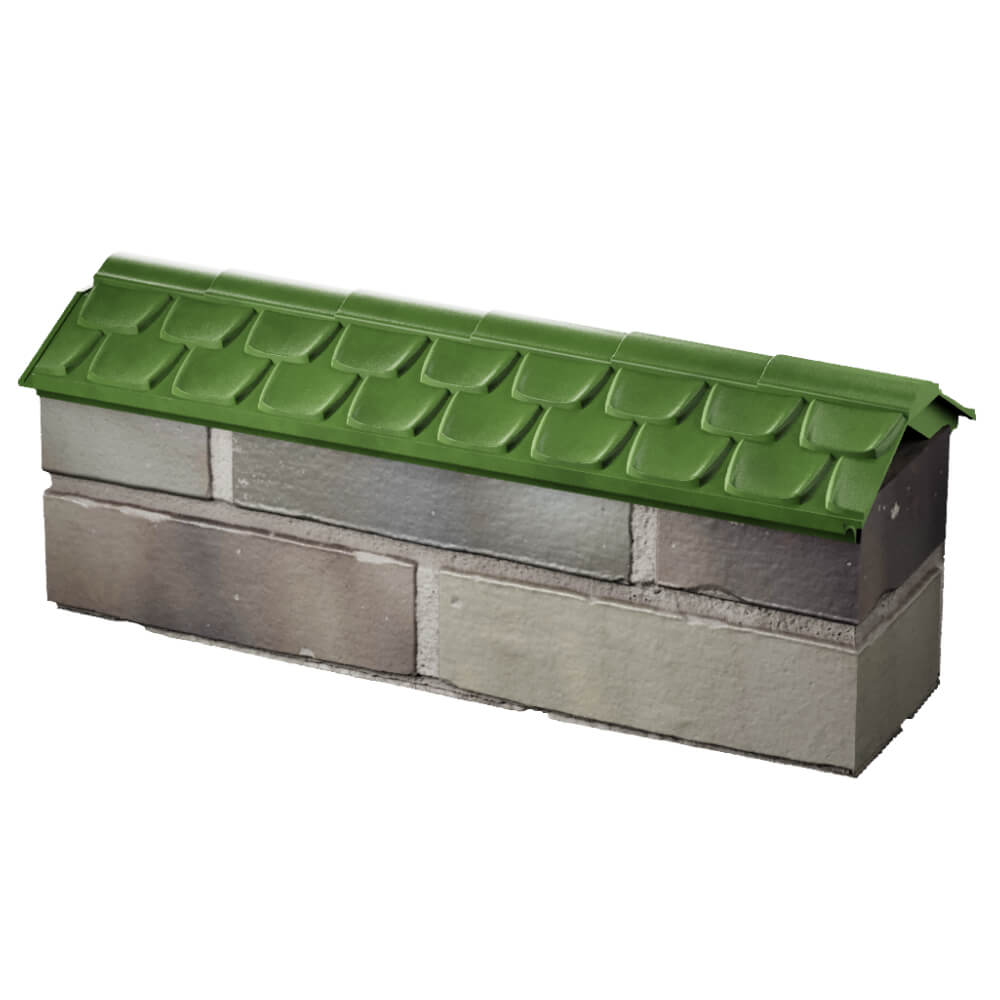 Парапет Zking Эльбрус Зеленый с посадкой на 0.5 кирпича (130мм) в Орле фото