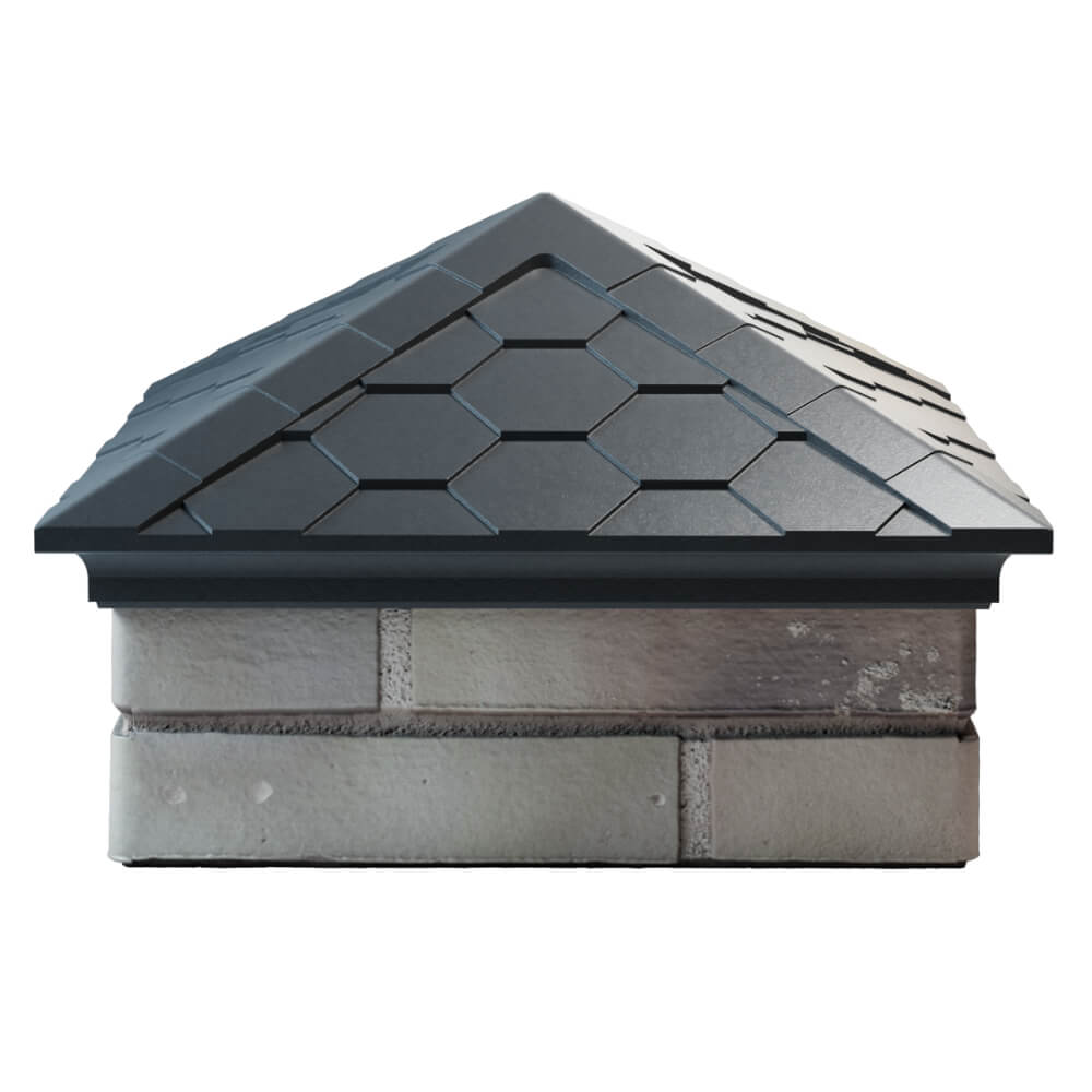 Колпак Zking Эверест Серый на столб 1.5х1.5 кирпича (390х390мм) Орел фото