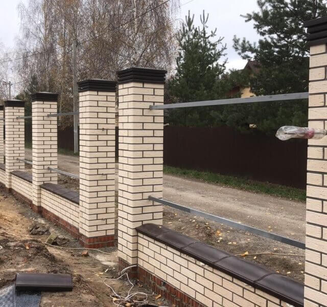 Колпак Zking Бона ХайТек Коричневый на столб 1.5х1.5 кирпича (385х385мм) в Орле фото