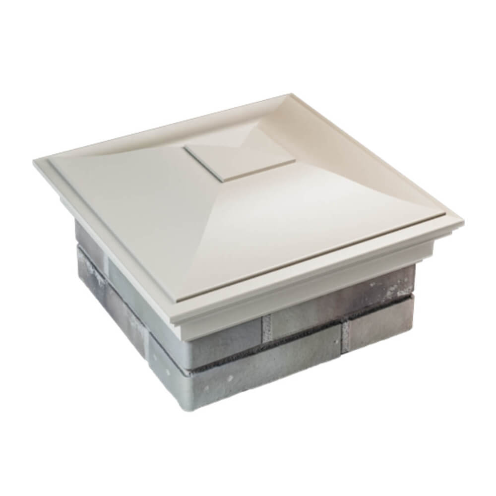 Колпак Zking Монблан Бежевый на столб 1.5х1.5 еврокирпича 0.7НФ (355х355мм) в Орле фото