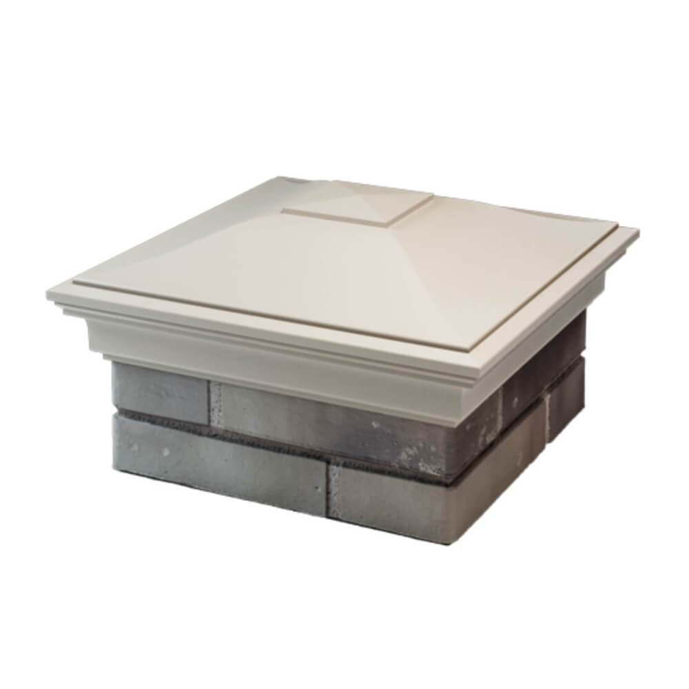 Колпак Zking Монблан Бежевый на столб 1.5х1.5 еврокирпича 0.7НФ (355х355мм) в Орле фото