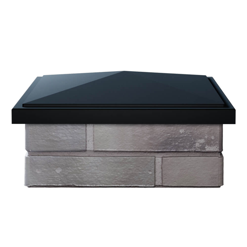 Колпак Zking БонаМоно Черный на столб 1.5х1.5 кирпича (385х385, 400х400мм) Орел фото