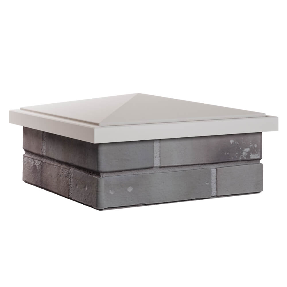 Колпак Zking БонаМоно Бежевый на столб 1.5х1.5 кирпича (385х385, 400х400мм) в Орле фото