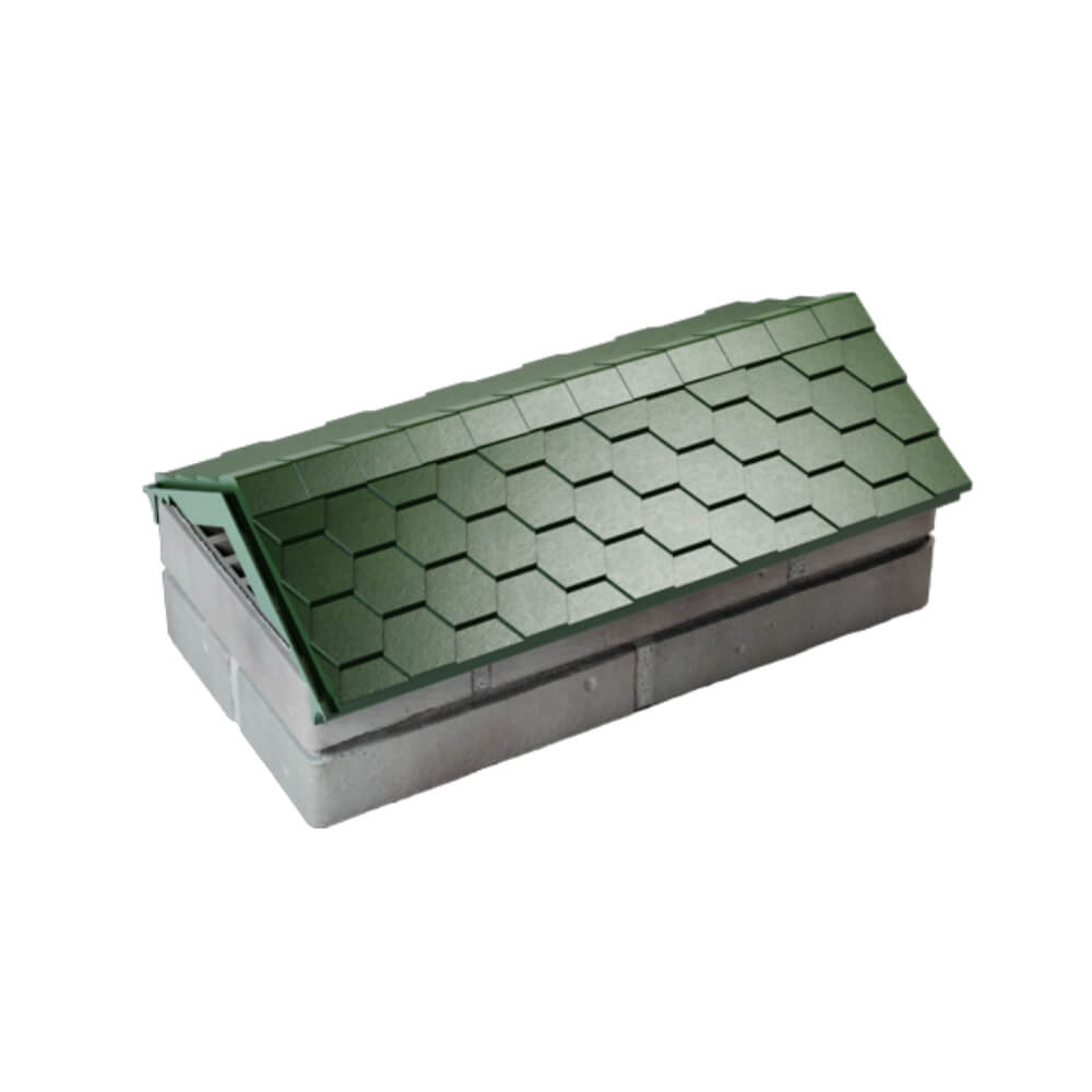 Парапет Zking Эверест Зеленый с посадкой на 1 кирпич (200/225/255мм) в Орле фото