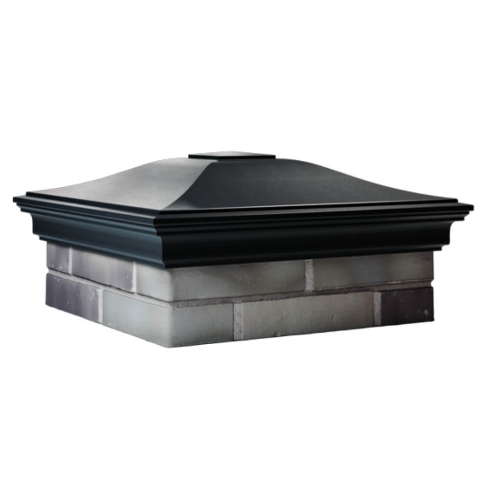 Колпак Zking Монблан Черный на столб 2х2 кирпича (515х515мм) в Орле фото