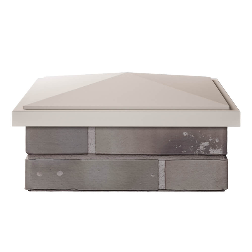 Колпак Zking БонаМоно Бежевый на столб 1.5х1.5 кирпича (385х385, 400х400мм) Орел фото