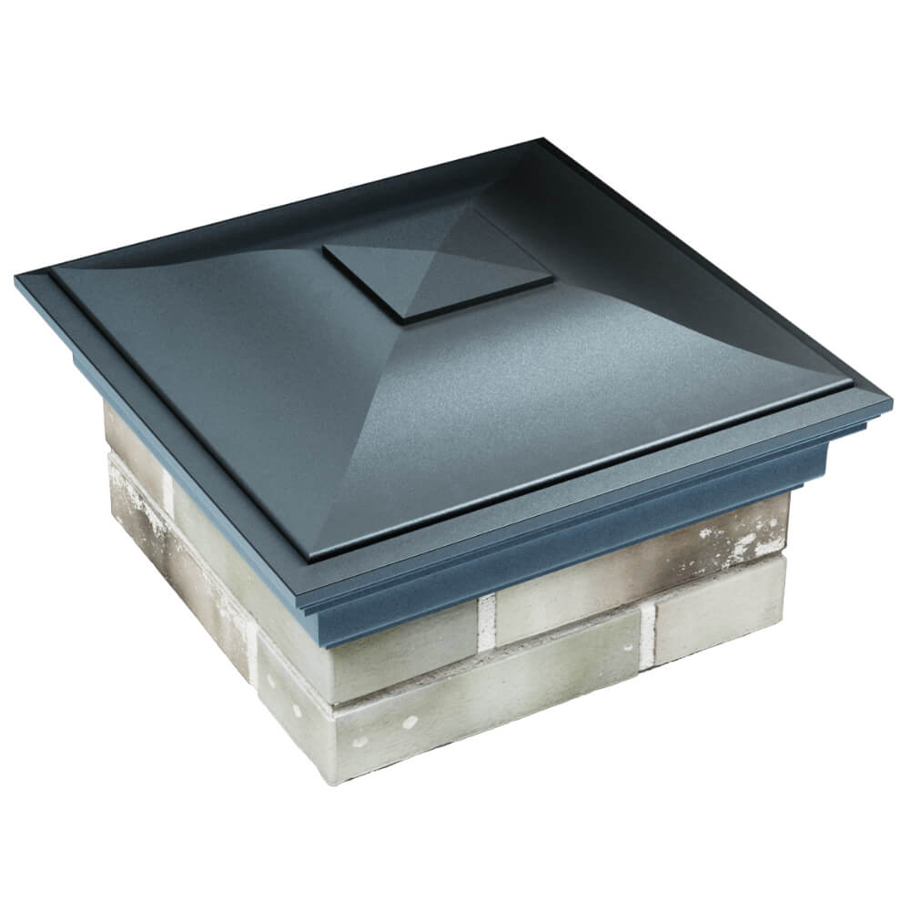 Колпак Zking Монблан Серый на столб 1.5х1.5 кирпича (385х385мм) в Орле фото