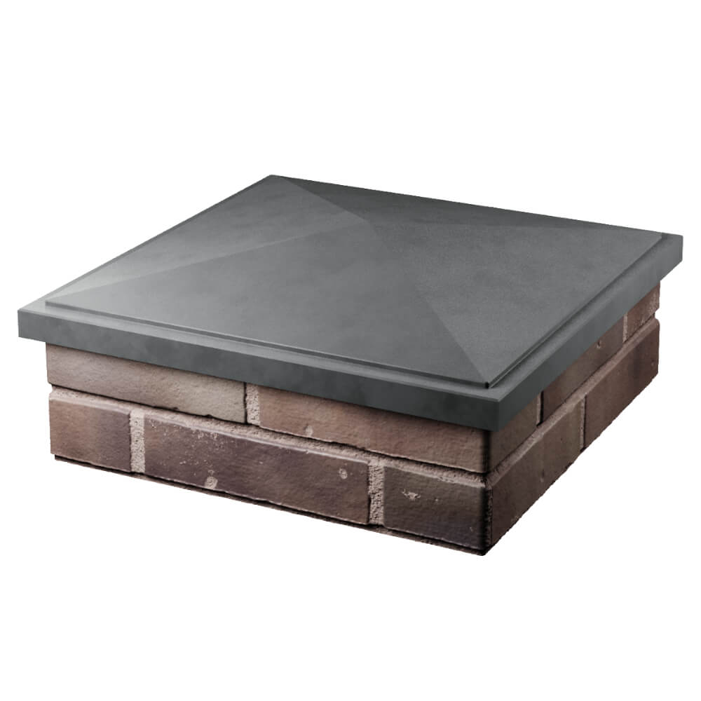 Колпак Zking БонаМоно Серый на столб 2х2 кирпича (515х515, 530х530мм) в Орле фото