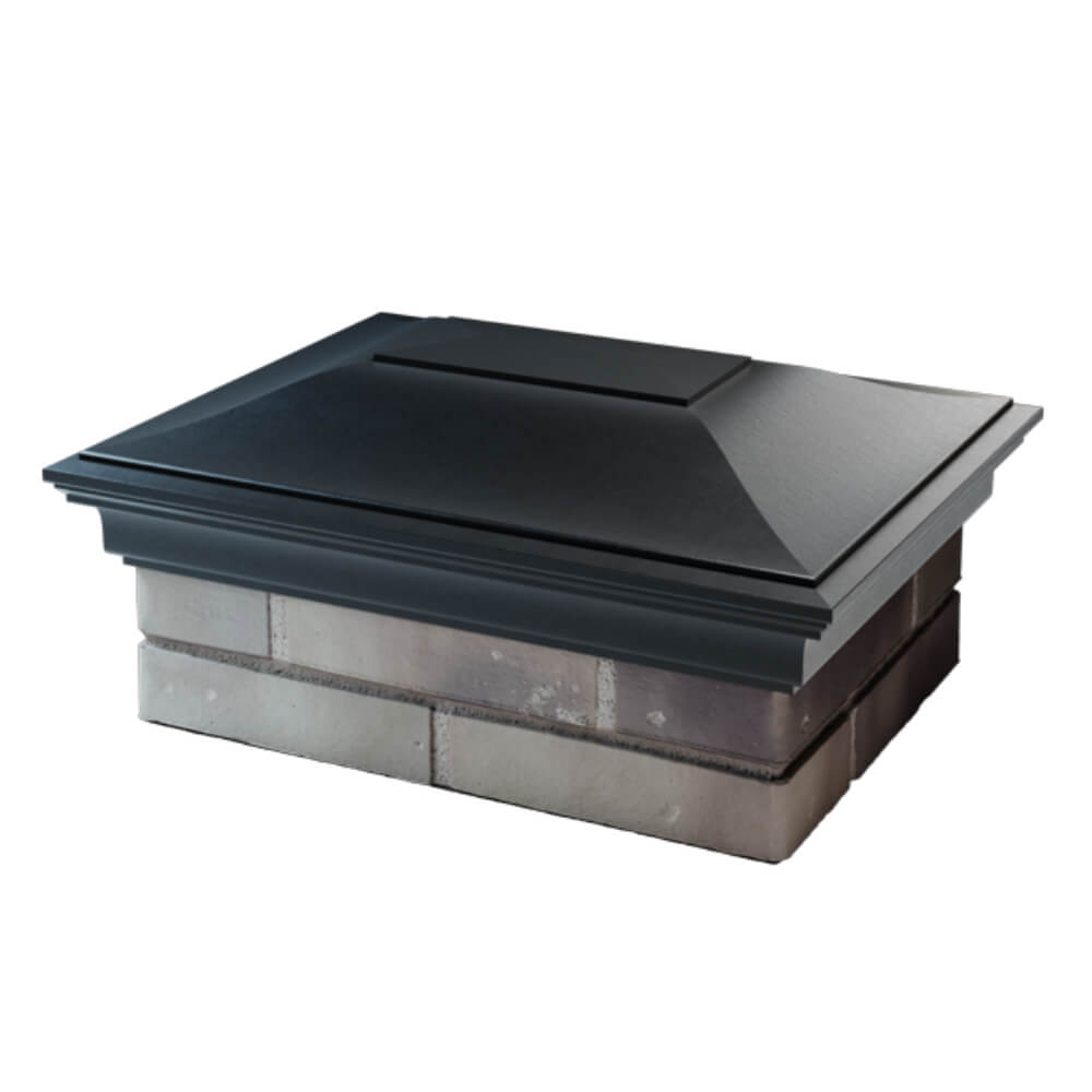 Колпак Zking Монблан Черный на столб 2х1.5 кирпича (515х385мм) в Орле фото