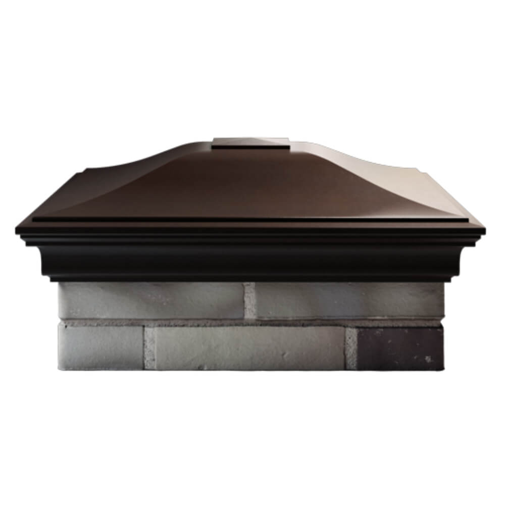 Колпак Zking Монблан Коричневый на столб 2х2 кирпича (515х515мм) в Орле фото