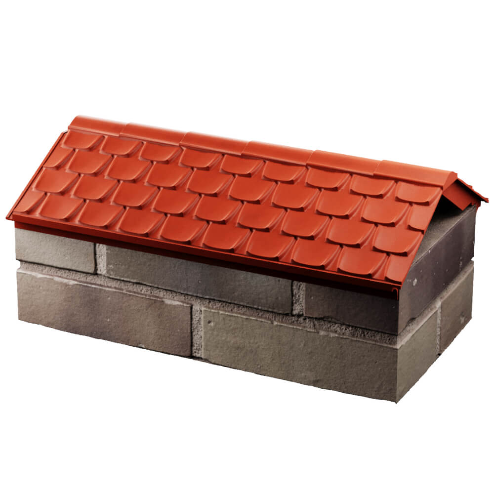 Парапет Zking Эльбрус Красный с посадкой на 1 кирпич (255мм) в Орле фото