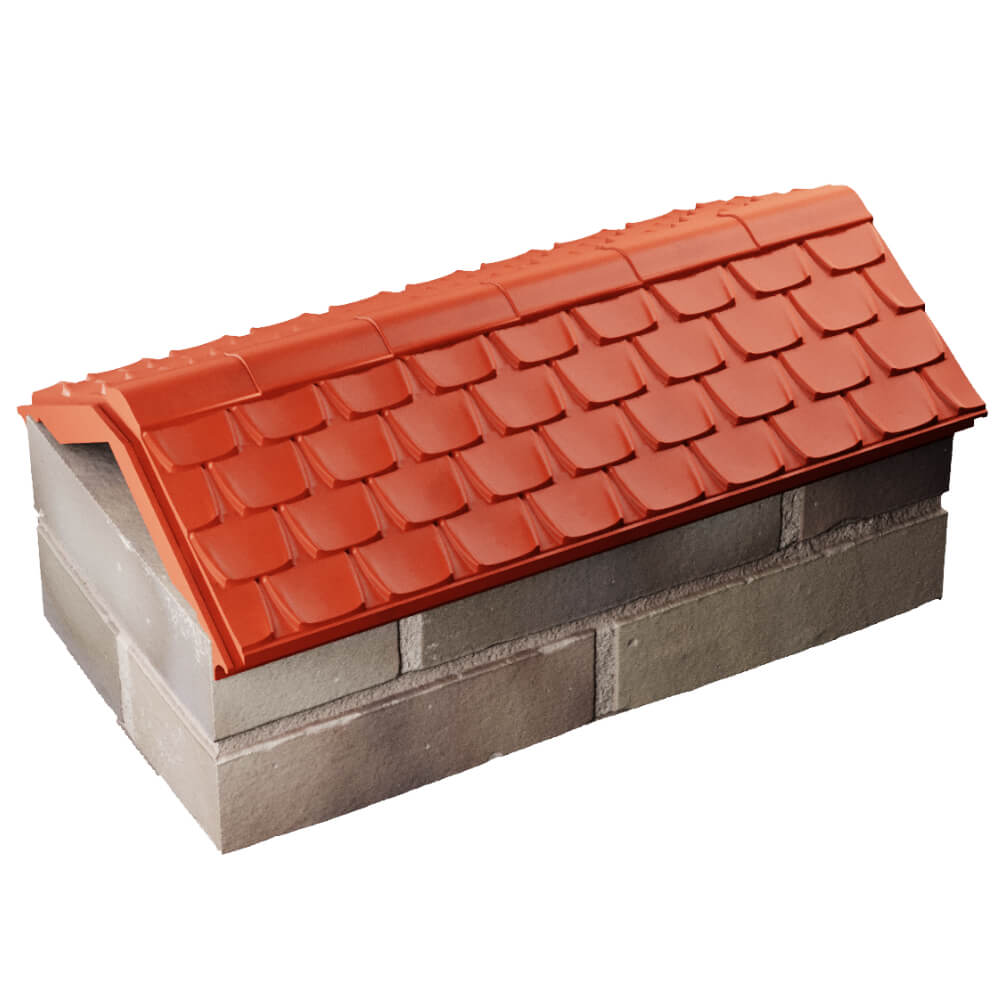 Парапет Zking Эльбрус Красный с посадкой на 1 кирпич (255мм) в Орле фото