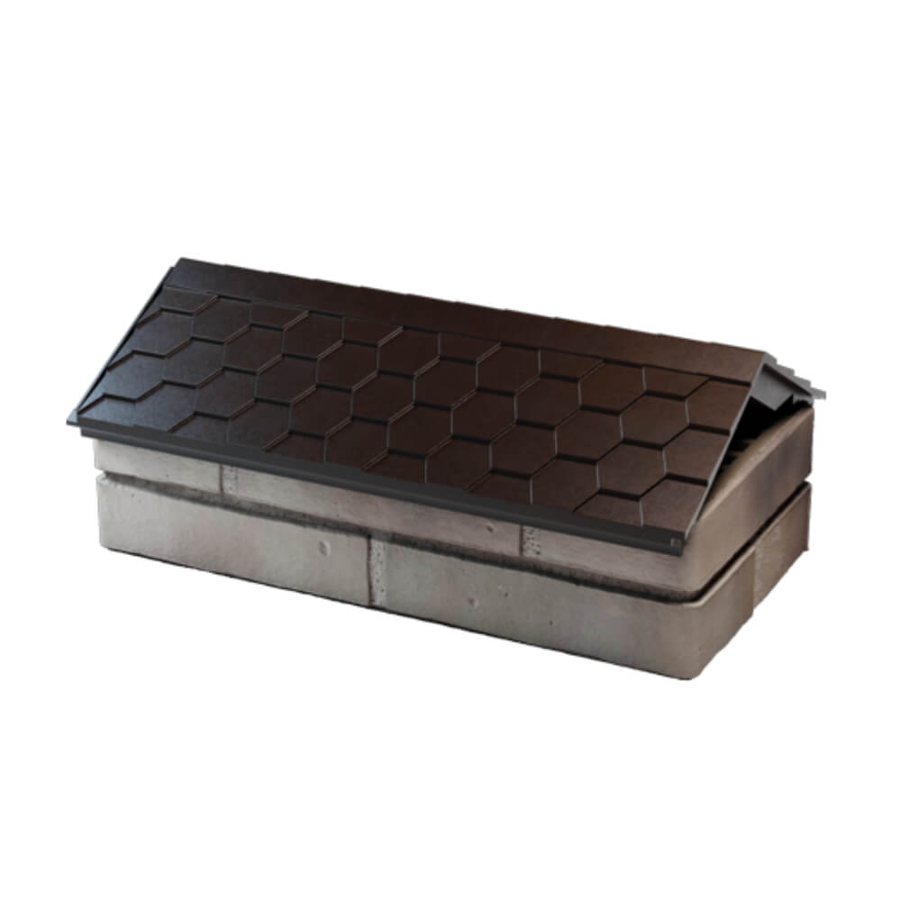 Парапет Zking Эверест Коричневый с посадкой на 1 кирпич (200/225/255мм) в Орле фото