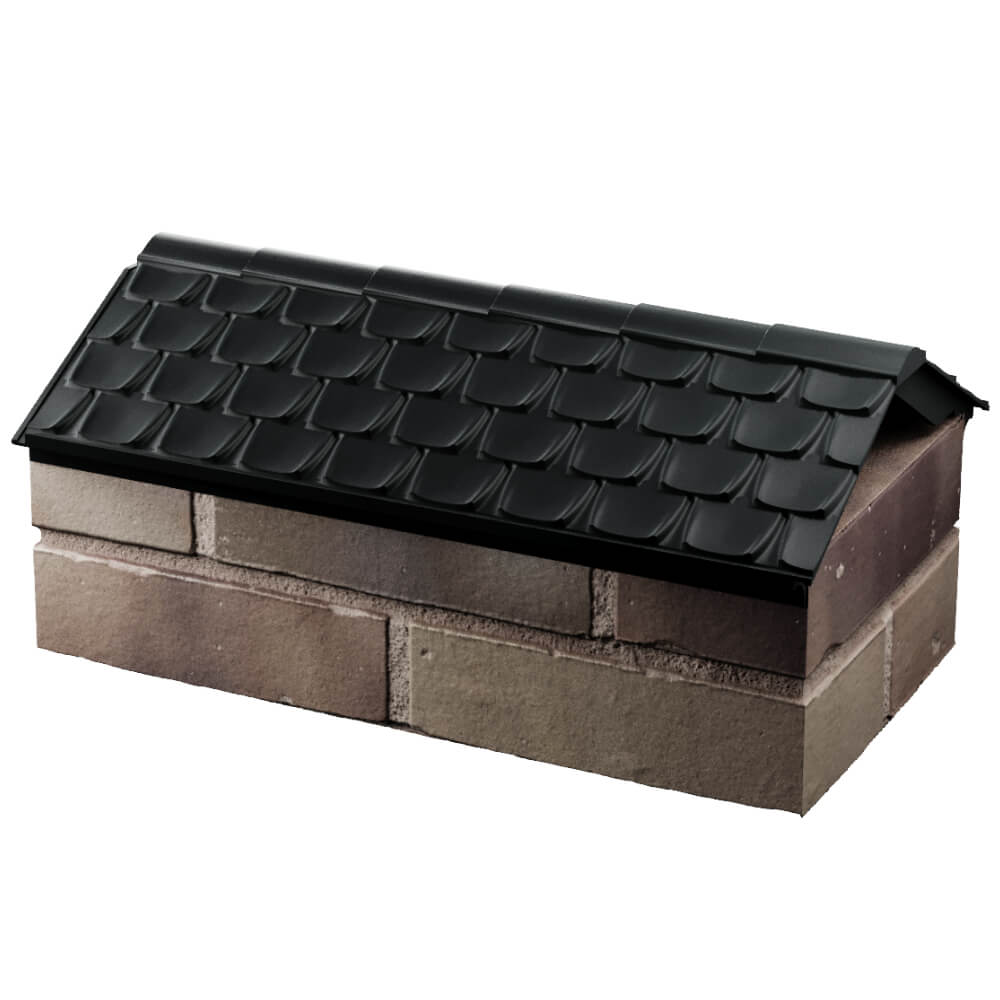 Парапет Zking Эльбрус Черный с посадкой на 1 кирпич (255мм) в Орле фото