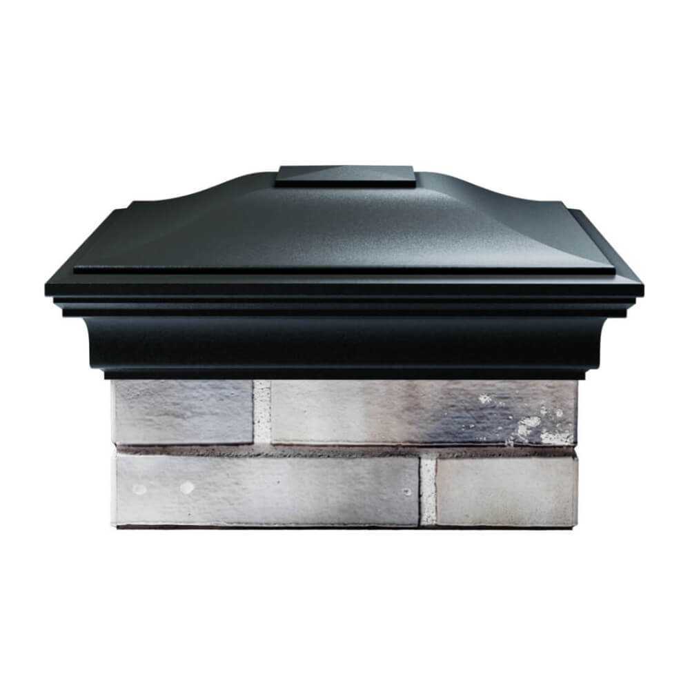 Колпак Zking Монблан Черный на столб 1.5х1.5 еврокирпича 0.7НФ (355х355мм) Орел фото