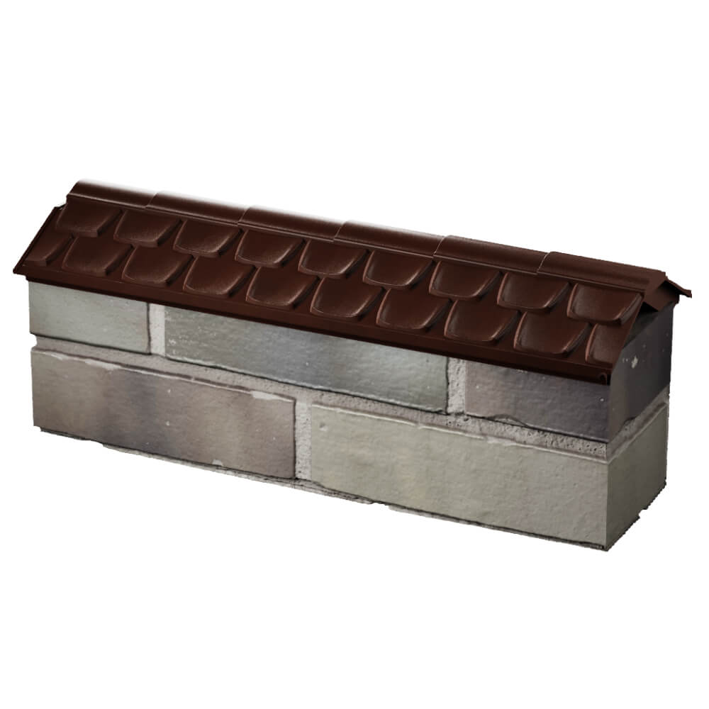 Парапет Zking Эльбрус Коричневый с посадкой на 0.5 кирпича (130мм) в Орле фото