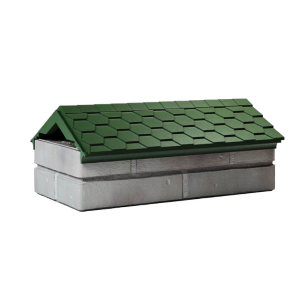 Парапет Zking Эверест Зеленый с посадкой на 1 кирпич (200/225/255мм) Орел фото