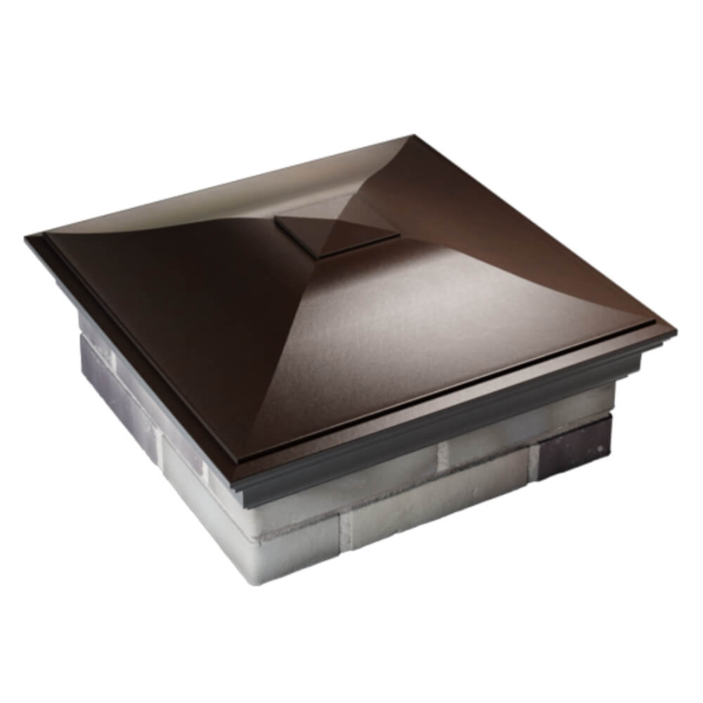 Колпак Zking Монблан Коричневый на столб 2х2 кирпича (515х515мм) Орел фото