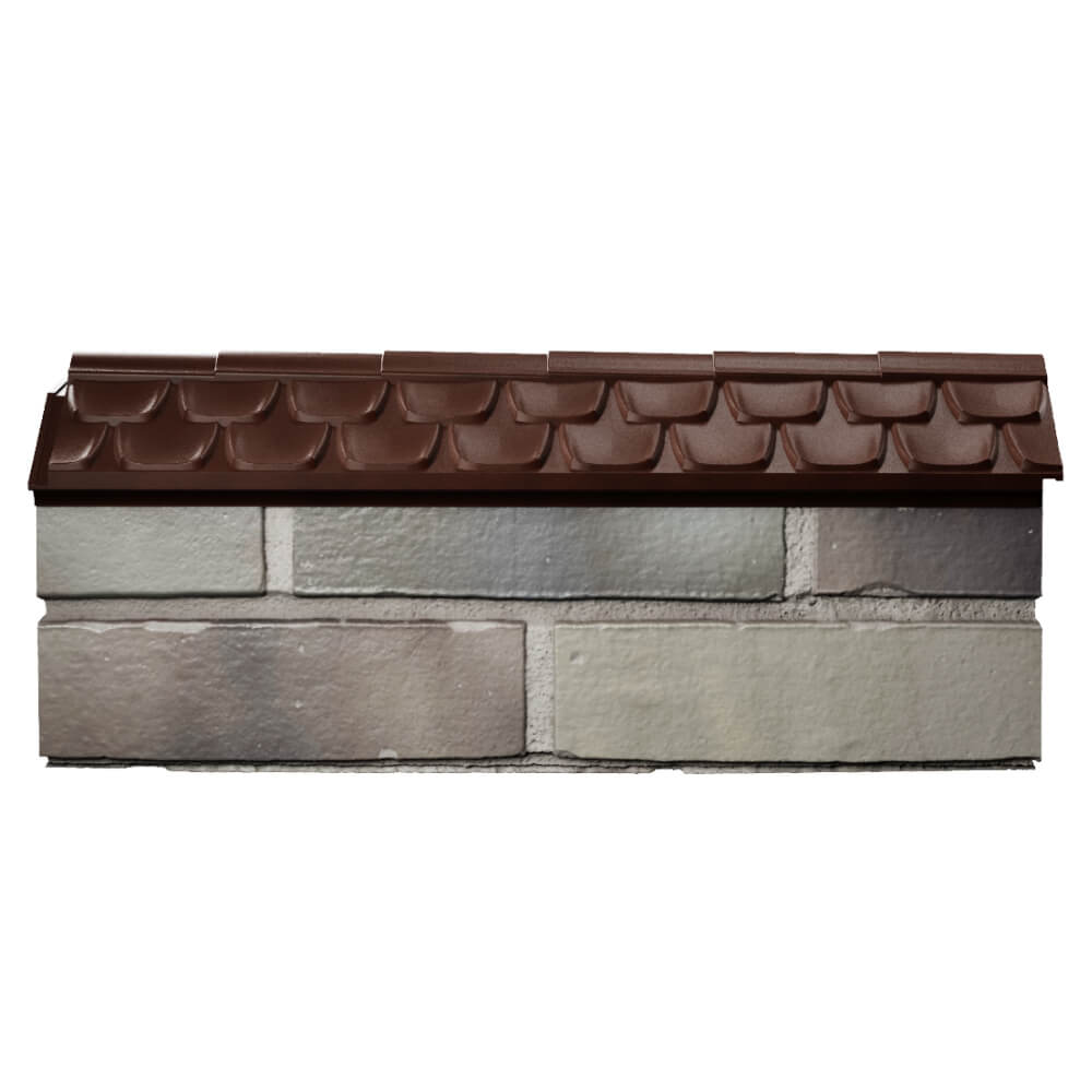 Парапет Zking Эльбрус Коричневый с посадкой на 0.5 кирпича (130мм) в Орле фото