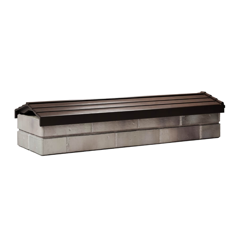 Парапет Zking Бона ХайТек Коричневый посадка на 0.5 кирпича (130мм) Орел фото