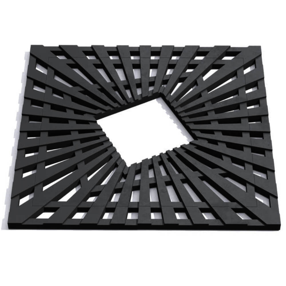 Приствольная решетка для дерева ZKING ATMOSPHERE 1.2х1.2м Черная Орел фото