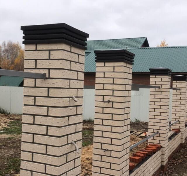 Колпак Zking Бона ХайТек Коричневый на столб 1.5х1.5 кирпича (385х385мм) в Орле фото