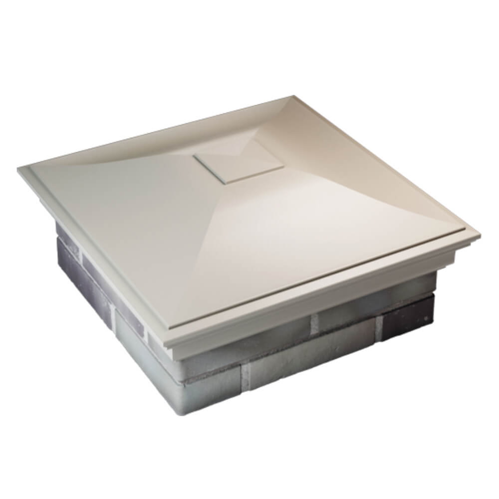 Колпак Zking Монблан Бежевый на столб 2х2 кирпича (515х515мм) Орел фото