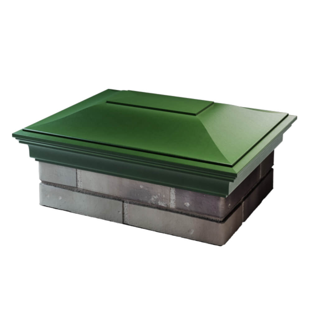 Колпак Zking Монблан Зеленый на столб 2х1.5 кирпича (515х385мм) в Орле фото