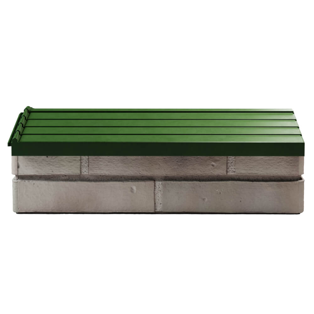 Парапет Zking Бона ХайТек Зеленый с посадкой на 1 кирпич (200/225/255мм) в Орле фото