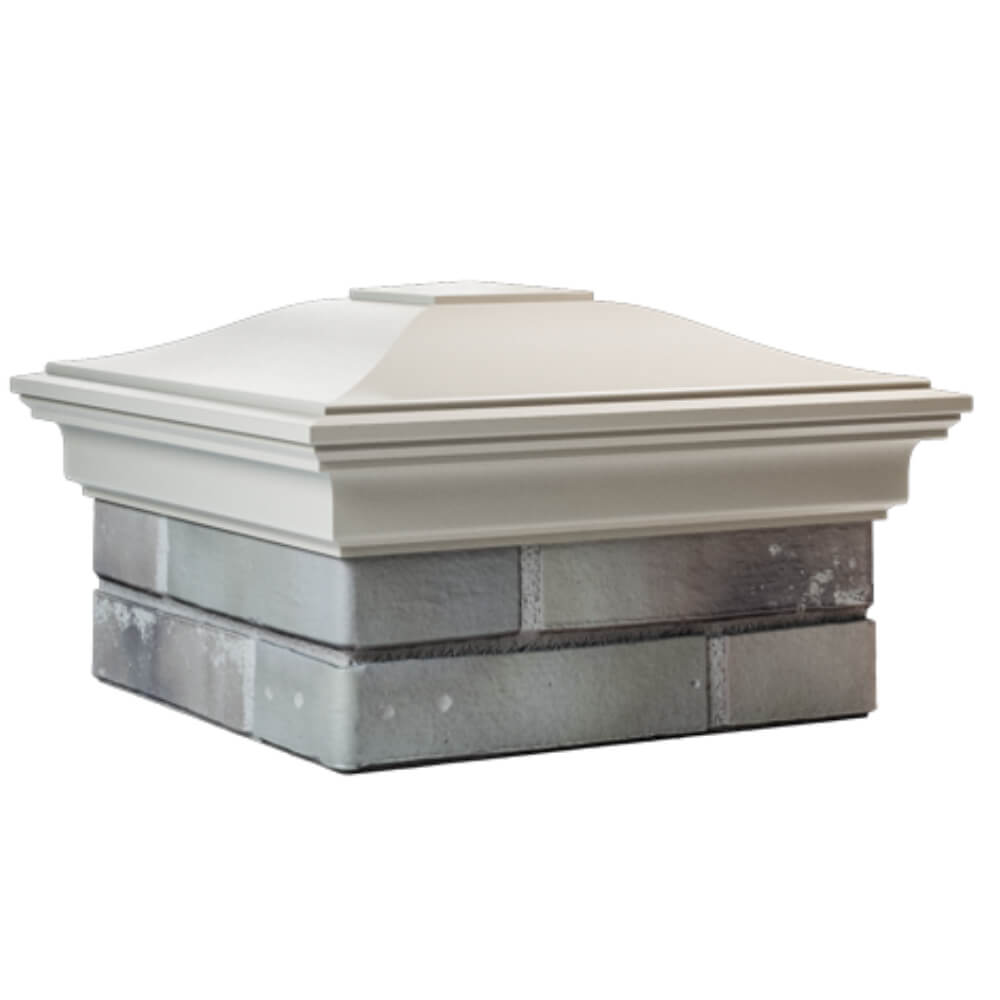 Колпак Zking Монблан Бежевый на столб 1.5х1.5 кирпича (385х385мм) в Орле фото