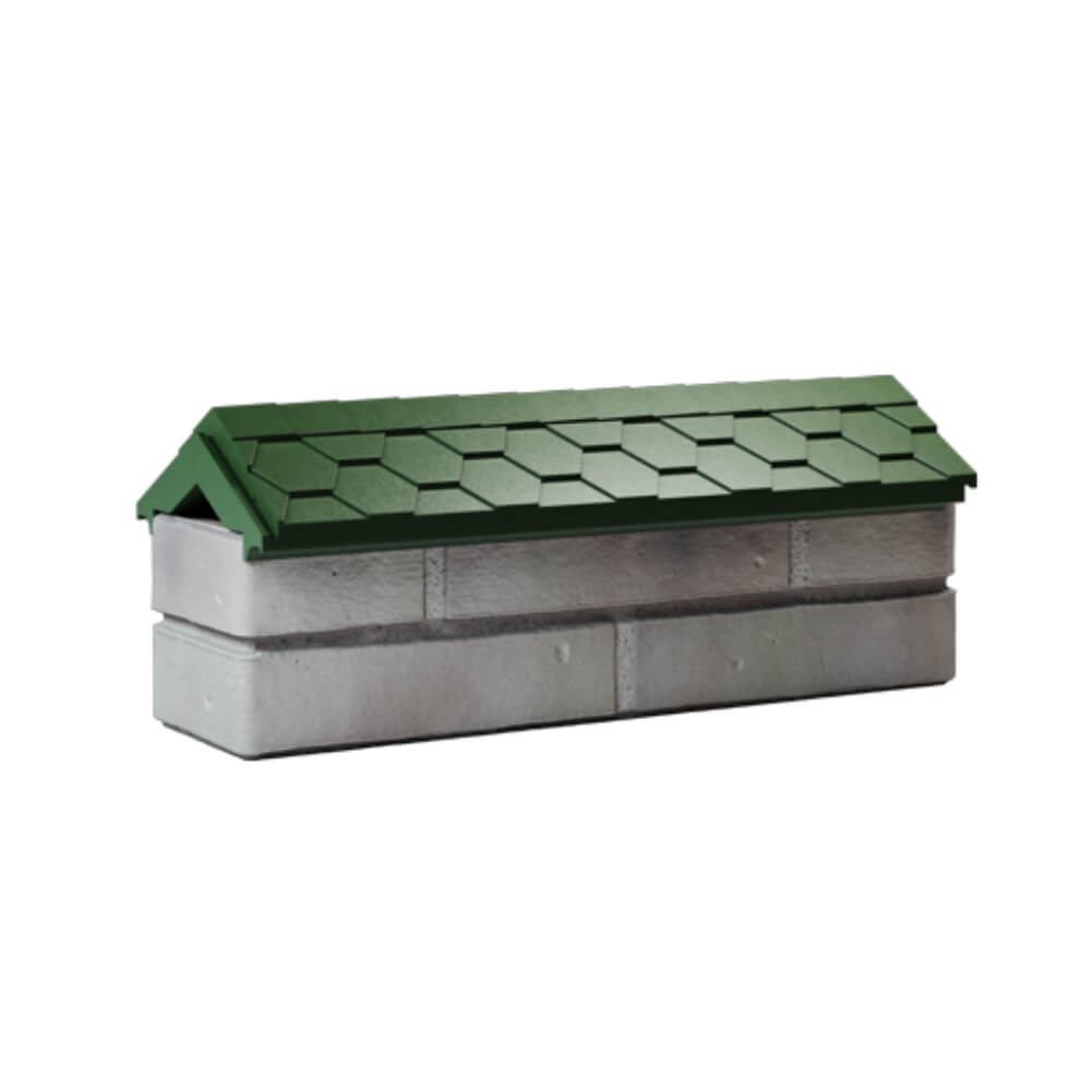 Парапет Zking Эверест Зеленый с посадкой на 0.5 кирпича (130мм) Орел фото