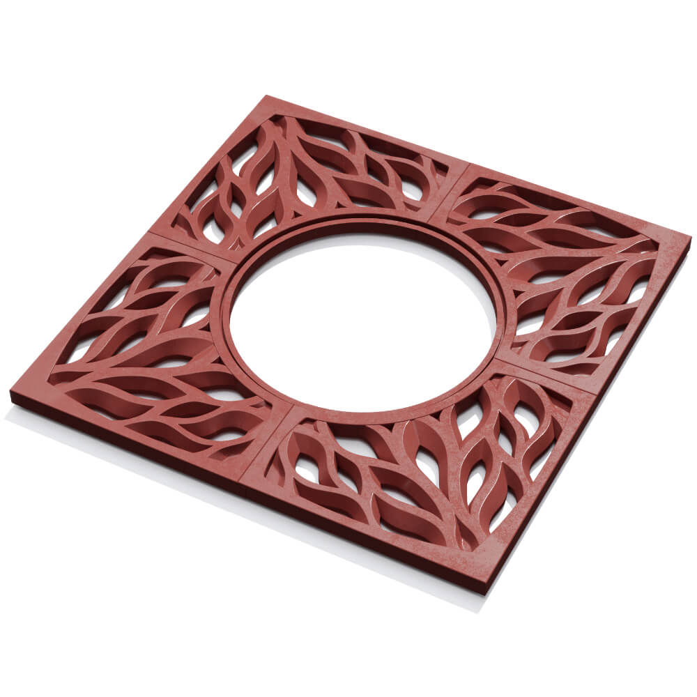 Приствольная решетка для дерева ZKING CRUST 1.2х1.2м Красная в Орле фото