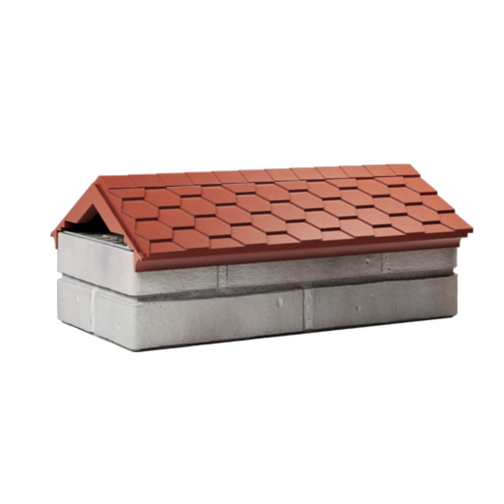 Парапет Zking Эверест Красный с посадкой на 1 кирпич (200/225/255мм) Орел фото