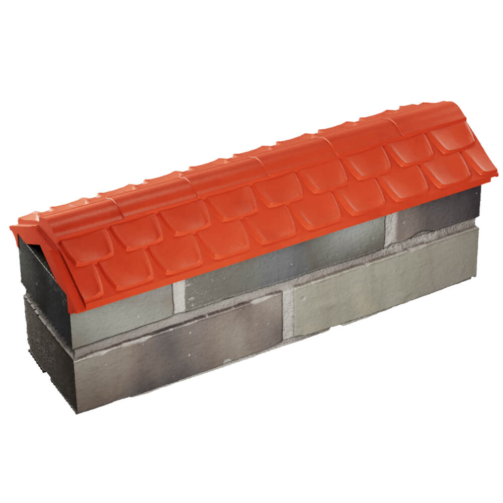 Парапет Zking Эльбрус Красный с посадкой на 0.5 кирпича (130мм) в Орле фото