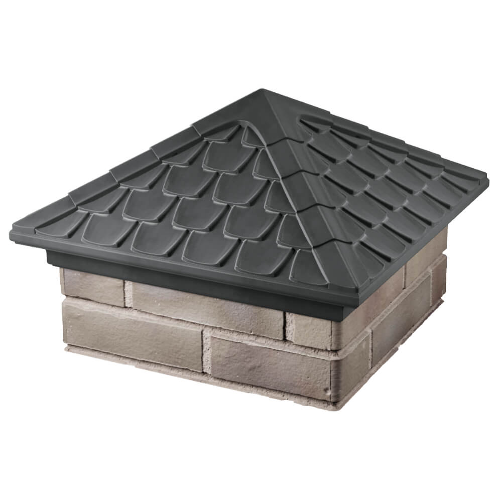 Колпак Zking Эльбрус Серый на столб 1.5х1.5 кирпича (385х385мм) в Орле фото