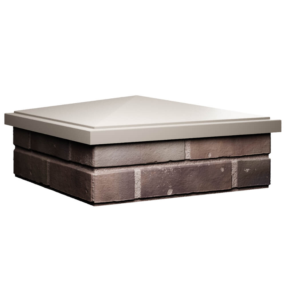 Колпак Zking БонаМоно Бежевый на столб 2х2 кирпича (515х515, 530х530мм) в Орле фото