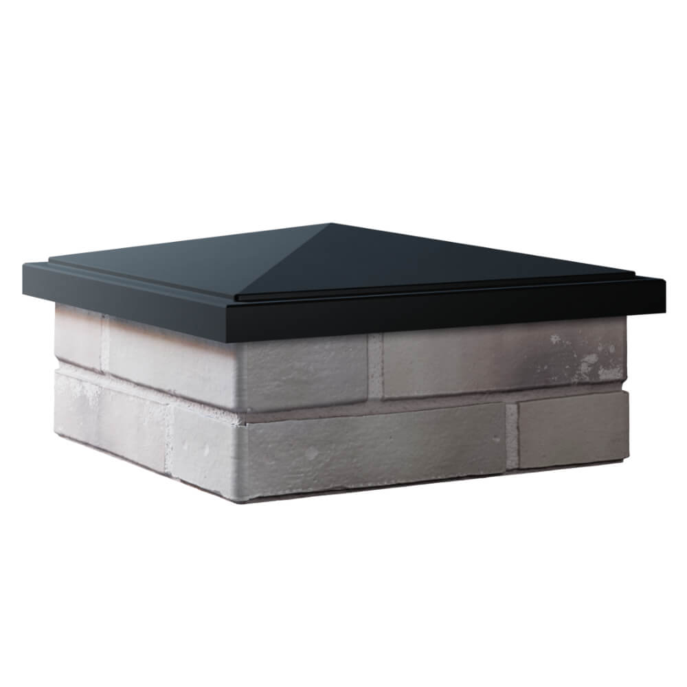 Колпак Zking БонаМоно Черный на столб 1.5х1.5 кирпича (385х385, 400х400мм) в Орле фото